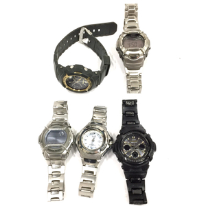 カシオ 腕時計 G-SHOCK AWG-100BC デジアナ MULTI BAND 5 タフソーラー メンズ 黒 他 Baby-G 含 計5点 CASIO