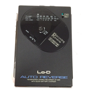 HITACHI Lo-D CP-S6R ポータブルカセットプレーヤー 通電確認済み 日立 QR021-65