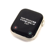 1円 Apple Watch Series7 41mm GPSモデル A2473 スターライト スマートウォッチ 本体_画像1