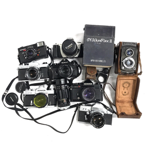 1円 Nikon EM PENTAX SPOTMATIC CANON EOS Kiss III 含む カメラ まとめ セット C121446