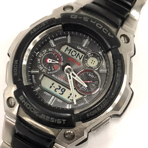 1円 カシオ 電波 腕時計 G-SHOCK MTG-1500 MT-G デジアナ MULTI BAND 6 タフソーラー メンズ ブラック 稼働 CASIO
