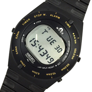 セイコー 腕時計 A825-00B0 ジウジアーロ 1418/3000 3000本限定 デジタル クォーツ メンズ ブラック 稼働 SEIKO