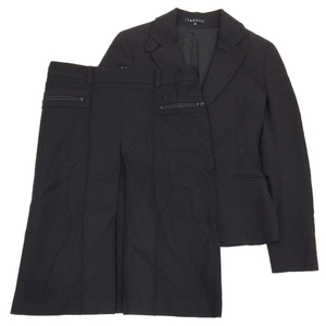 セオリー サイズ0 長袖 ウールジャケット フロントボタン サイズ4 スカート ジップ ポケット レディース 計2点セット