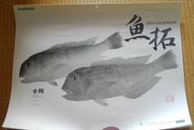 カレンダー☆魚拓☆2024年/令和6年☆ シマノ☆壁掛けカレンダー☆店名印無_画像1