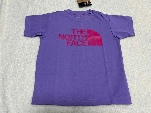 ノースフェイス　TheNorthFace Tシャツ　半袖　ロゴ　紫　ペイズリーパープル　100