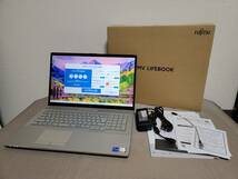 新品同様 富士通 LIFEBOOK WN1/H1 Core i7 12700H 14コア DDR4 16GB NVMe 512GB SSD UHD対応BDドライブ 地デジBS対応 Windows11 動作OK_画像1