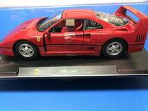 FERRARI OFFICIAL F-40・1987 1/24 ダイキャストカー　burago製F-12　_画像1