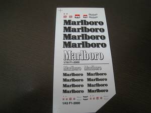 ★デカール 1/43　F1-2000 フェラーリ Marlboro マールボロ D30