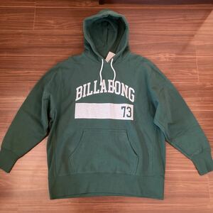 新品タグ付き BILLABONG ビラボン パーカー グリーン L