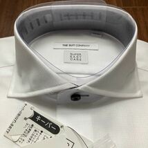 新品 スーツカンパニー 長袖ドレスシャツS 37/84 白 ワイドカラー_画像3