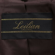 Leilian/レリアン レディース パデットコート 中綿 ステンカラー シングル 長袖 11 L相当 茶色 ブラウン [NEW]★61AG02_画像7