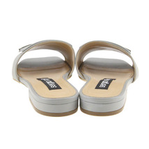 【未使用・定価10.4万】Sergio Rossi/セルジオロッシ SR1-SANDALS ミュール 靴 フラットサンダル 34 1/2 グレー[NEW]★62AB52_画像4