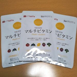 ハーブ健康本舗　健康づくりの基本に毎日摂りたい基礎サプリシリーズサプリメントの一日分のマルチビタミン１袋60粒入×３袋で約3ヵ月分