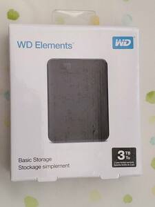 ★☆送料無料　未開封・未使用 ウエスタンデジタルWD 外付ポータブルHDD 3TB USB3.0 WDBU6Y0030BBK-WESN　①　☆★