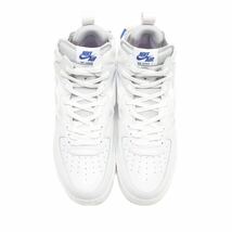 【新品未使用】NIKE AIR FORCE 1 MID REACT SUMMIT WHITE/SUMMIT WHITE-GREY FOG ナイキエアフォース1MIDリアクト(DQ1872-101)白27cm箱無し_画像5