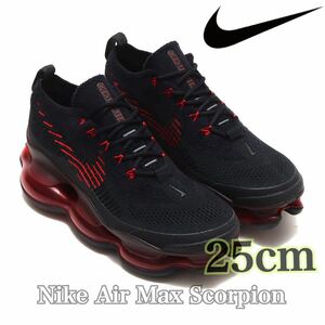 【新品未使用】Nike Air Max Scorpion Black and University Redナイキ エアマックス スコーピオン （DJ4701-004）黒赤25cm箱無し