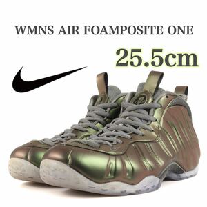 【新品未使用】WMNS AIR FOAMPOSITE ONE（ナイキ ウィメンズ エアフォームポジット ワン ダーク スタッコ （AA3963-001）緑25.5cm箱無し