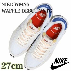 【新品未使用】NIKE WMNS WAFFLE DEBUT VNTG ナイキ ウィメンズワッフル デビュー ビンテージ（DX2931-400）白セイル27cm箱無し