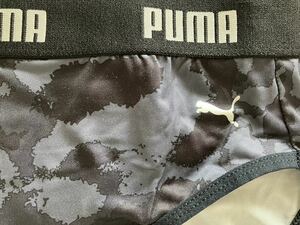 ★新品★puma　プーマ　プリント　グレーXクロ　ショーツ　Lサイズ★