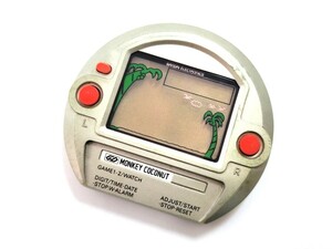 ■【ジャンク品】バンダイ MONKEY COCONUT/モンキー ココナッツ 液晶ゲーム機 レトロ (45470TT2)