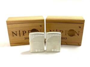■ ZIPPO/ジッポー Peace/ピース オイルライター おまとめ2点 日本のたばこキャンペーン 2013 NIPPON 喫煙具 タバコ (42844NI1)