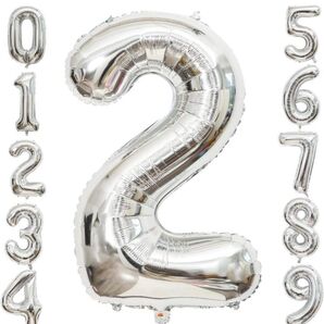 数字 風船 ナンバー バルーン 大きい 40インチ 文字風船 アルミバルーン 2