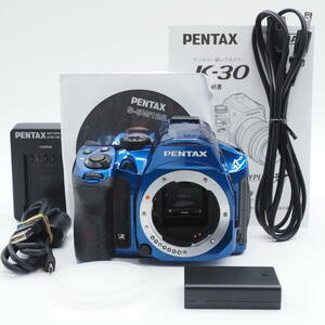 ★ショット数わずか519回・新品級★ PENTAX デジタル一眼レフカメラ K-30 ボディ クリスタルブルー K-30BODY C-BL #1835