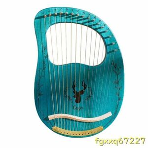 Fy012:* popular 16 string mahogany wood harp . koto musical instruments beginner oriented tuning tool attaching stringed instruments harp 