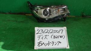 デイズ DBA-B21W 左ヘッドランプASSY ハイウェイスター Gターボ W13 W1048