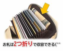 ミニ財布 メンズ レディース 白 ホワイト 大容量 小銭入れ カードケース_画像9