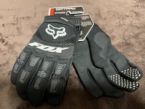 新 黒 L FOX RACING フォックス グローブ手袋 ダートパウ バイク モトクロス オフロード MX 防護手袋 防風 レーシング MTB