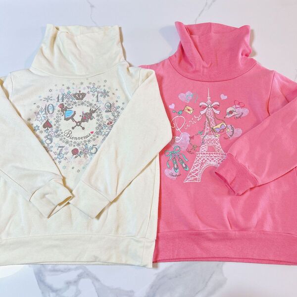 マザウェイズ トレーナー 120 裏起毛 2点セット 保育園 幼稚園 遊び着