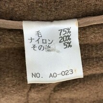 エルエルビーン/L.L.Bean☆イタリア/バロムブローサ社製ウール/高級ダッフルコート【メンズM/茶/brown】VALLOMBROSA/Coat◇cBH460_画像7