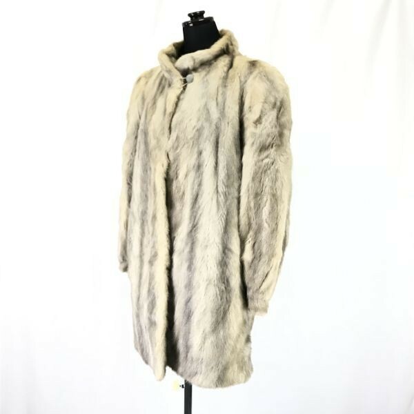 サガミンク/SAGA MINK/毛皮/ファーコート【14号/レディースLL/ライトグレー系/gray】fur coat/Vintage/jacket/jumper◇cBH410