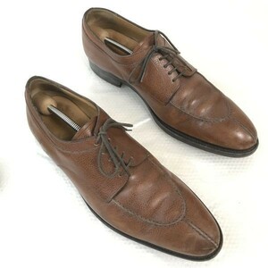 80s-90s?フランス名門☆ローディング/LODING SHOES☆シボ本革/グッドイヤー製法/Uチップ【10/28.5/茶/BROWN】ビジネス/dress shoes◇bJ-62