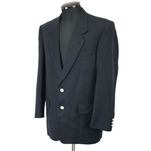 日本製☆SHIMURA☆最高級POLICARPO/生地/紺ブレザー/金ボタン2B/テーラードジャケット【170cm/メンズ92A5/navy】Coat/Jumper◇cBH465