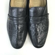 80s-90s/Vintage/イングランド製☆Grenson/グレンソン☆編み革/コインローファー/モカシン【8/26.5/黒/BLACK】ビジネス/dress shoes〇bA-79_画像7