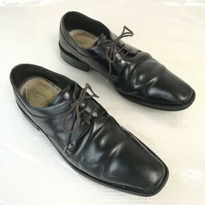 高級グッドイヤー製法☆KANSAI MAN Collection/山本寛斎☆本革/プレーントゥ【25.5/黒/BLACK】ビジネス/dress shoes◇bJ-46