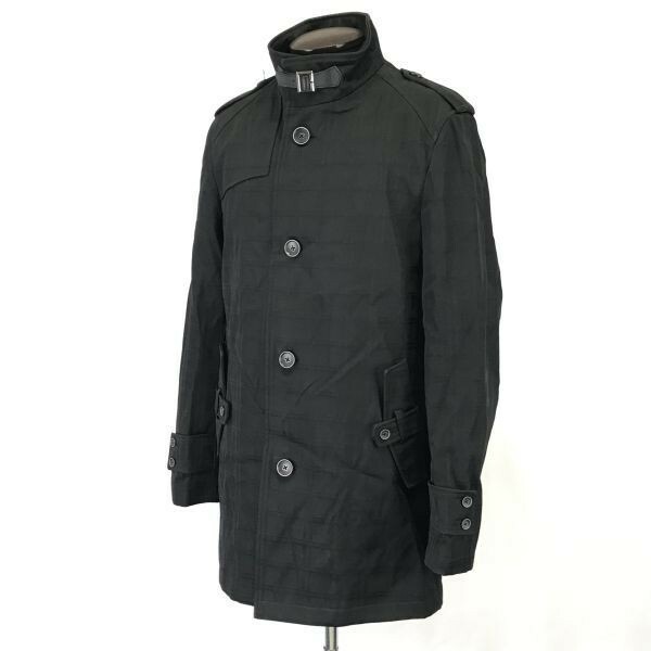 パーフェクトスーツファクトリー/perfect suit☆スタンドカラーコート【メンズLL/黒/black】Coat/Jacket/Jumper◇mBH451