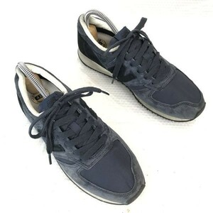 new balance/ニューバランス★U420NK/スエード × ナイロン スニーカー【23.5/UK5/US5.5/黒/navy×black】sneakers/Shoes/trainers◇cQ-489