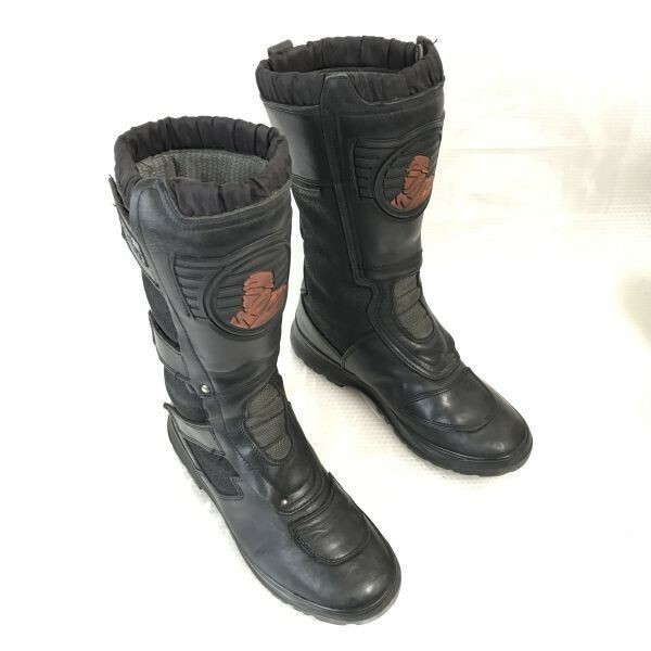 Hein Gericke TUAREG/ハインゲーリック☆本革/ライディング/バイクブーツ【40/25.0/黒/black】ツーリング/レーシング/shoes◎cWB88-5