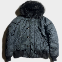 定価20万超! ラルフローレン パープルレーベル RLX N2B N-2B DOWN ダウン ジャケット JACKET RALPH LAUREN PURPLE LABEL レア ROMANIA製 黒_画像1