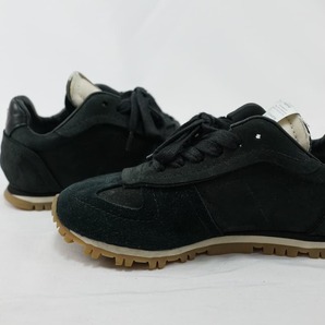 中古 Maison Margiela メゾンマルジェラRunner スエード レザースニーカー ブラック レディース サイズ35 (約22cm)の画像9