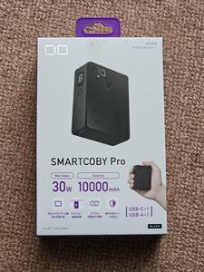 CIO 30W PD対応 モバイルバッテリー 10000mAh ブラック SMCPRO-30W1C1A シボ加工　未開封