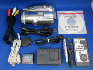 安心30日保証 Panasonic NV-GS250 USBで高画質無劣化ダビング ダビングサポート対応可能 美品フルセット パナソニックMiniDVビデオカメラ