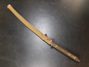 旧日本軍 昭和18年制定陸軍戦時型軍刀 三式軍刀 鞘カバー 将校 装備 Imperial Japanese Army Type 3 military sword, Gunto