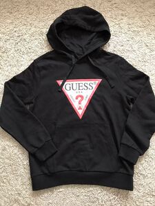 試着のみ　GUESS ゲス パーカー 黒　M〜L スウェット　トレーナー