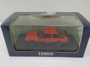 F-⑭【EBBRO】toyota SPRINTER TRUENO AE86 GTV RED エブロ トヨタ スプリンター レッド 車 ミニカー 模型【1/43scale】