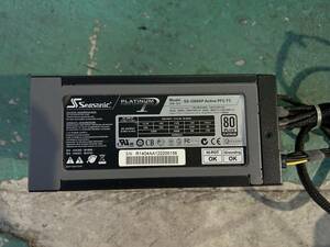 * secondhand goods BIOS verification Sseasonic-SS-1000XP-Active-PFC-F3 1000W power supply unit power supply BOX 80PLUS PLATINUM certification *