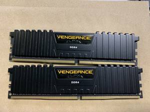 121★中古品 BIOS確認 CORSAIR DDR4 デスクトップPC用 メモリー VENGEANCE LPX Series 16GB×2枚キット CMK32GX4M2B3000C15★